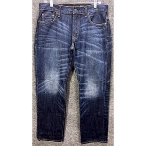 Aeropostale Straight Leg‎ Jeans Dark Wash Denim Pants Casual Mens Size 34x28
